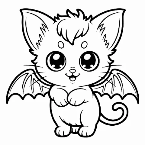 Krypt Kitten by moonlight